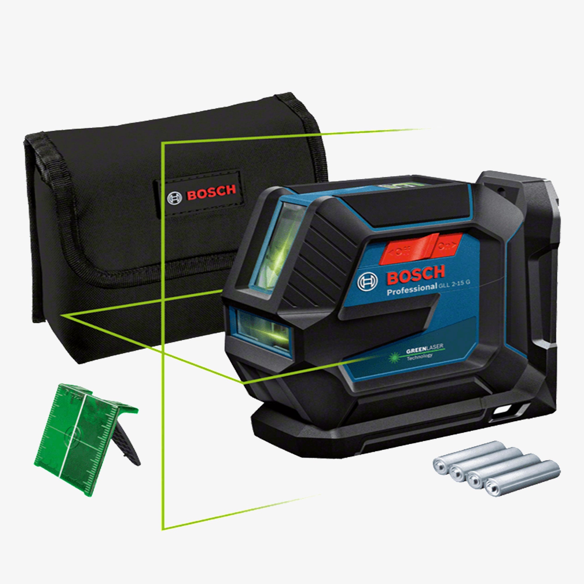 BOSCH 0601063W00 GLL 2-15 G laser + LB 10, carton