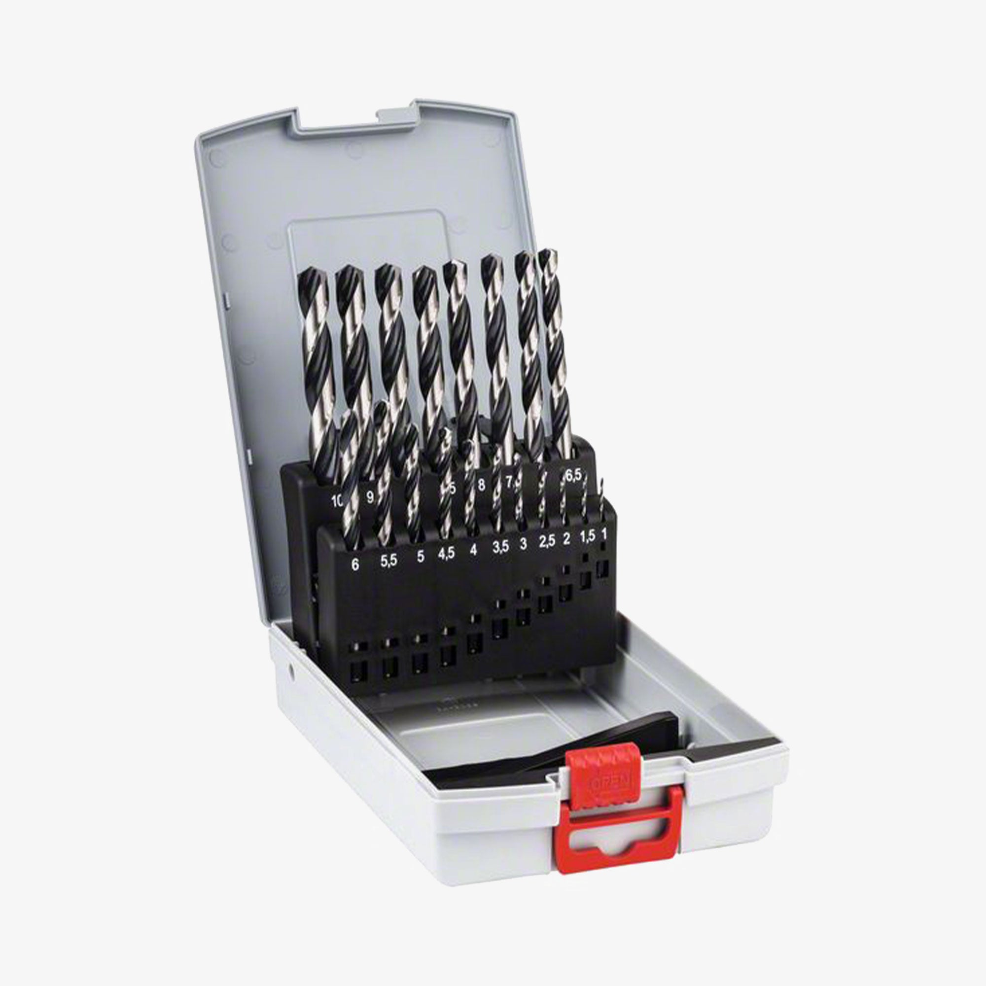 BOSCH 2608577351 Spiralbohrer HSS PointTeQ ProBox, 19-tlg., 1 – 10 mm