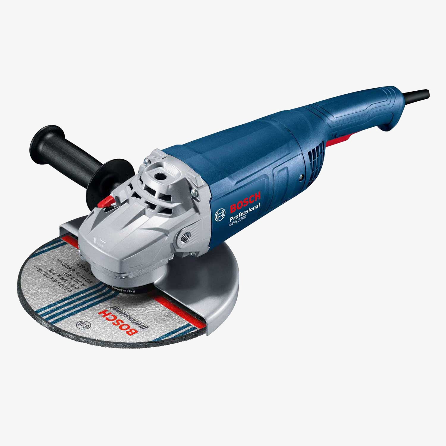 BOSCH 06018C1320 GWS 2200-230 Großer Winkelschleifer, Sanftanlauf