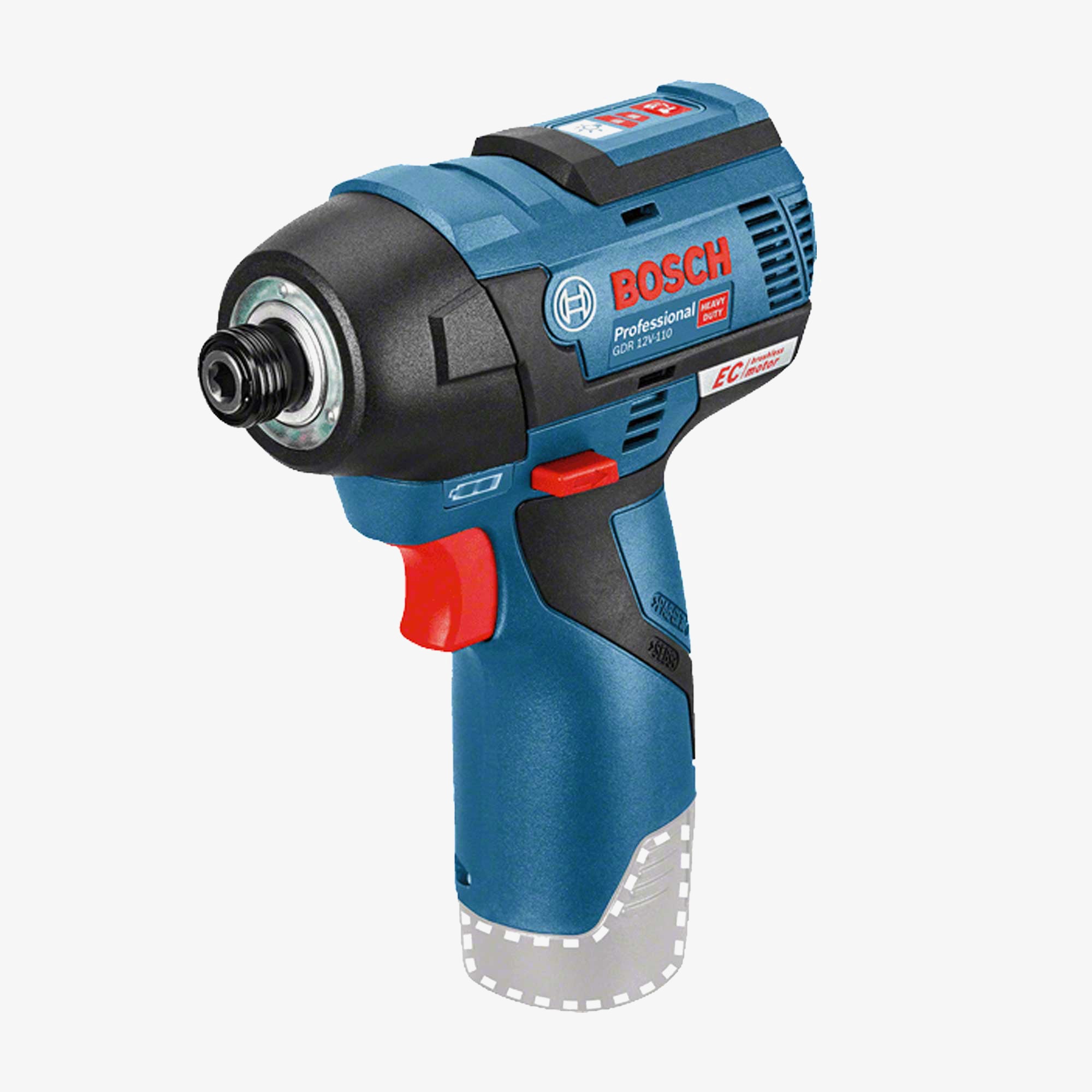 BOSCH 06019E0002 GDR 12V-110 Akku-Schlagschrauber, Karton