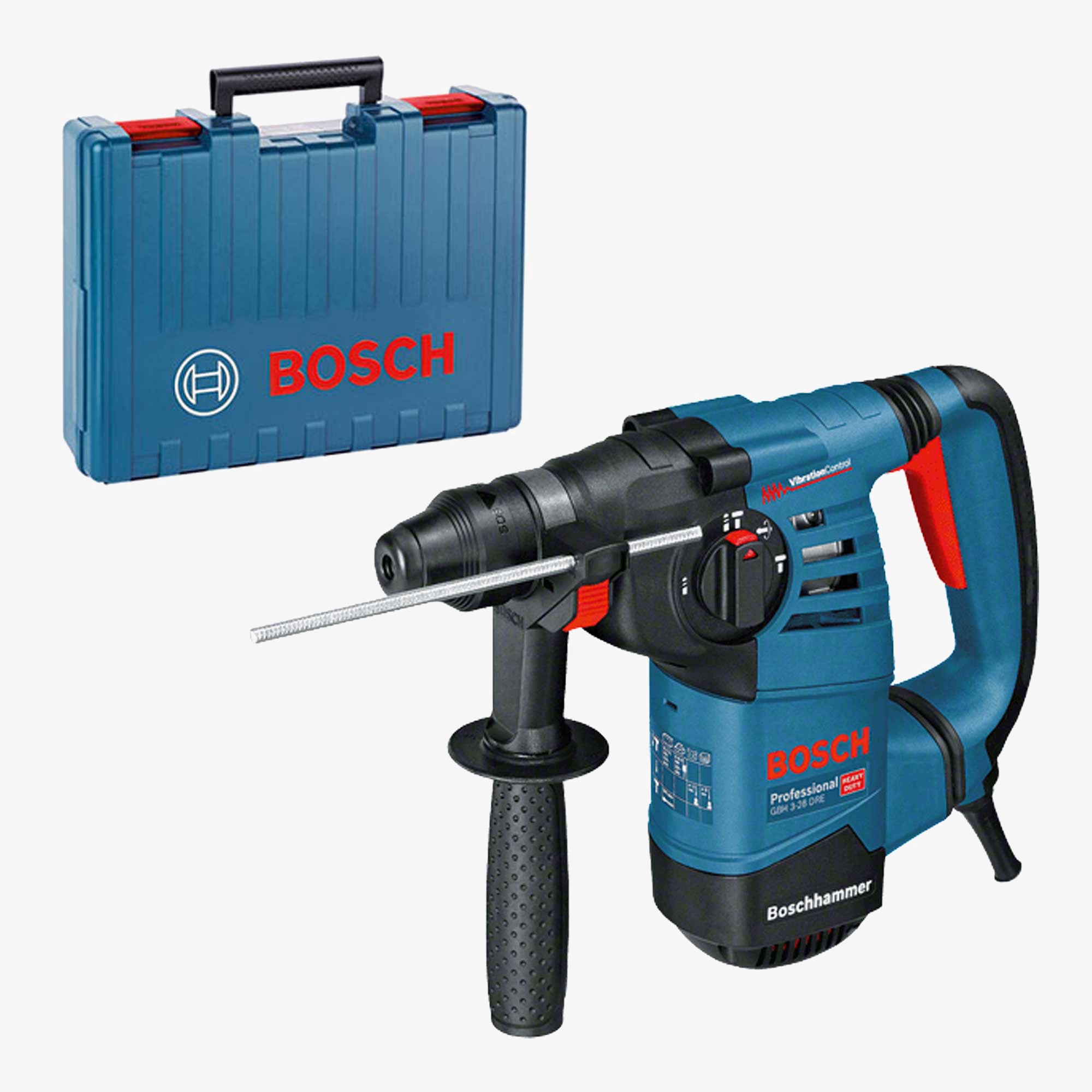 BOSCH 061124A000 GBH 3-28 DFR Bohrhammer mit SDS plus System im Karton mit Tiefenbegrenzer