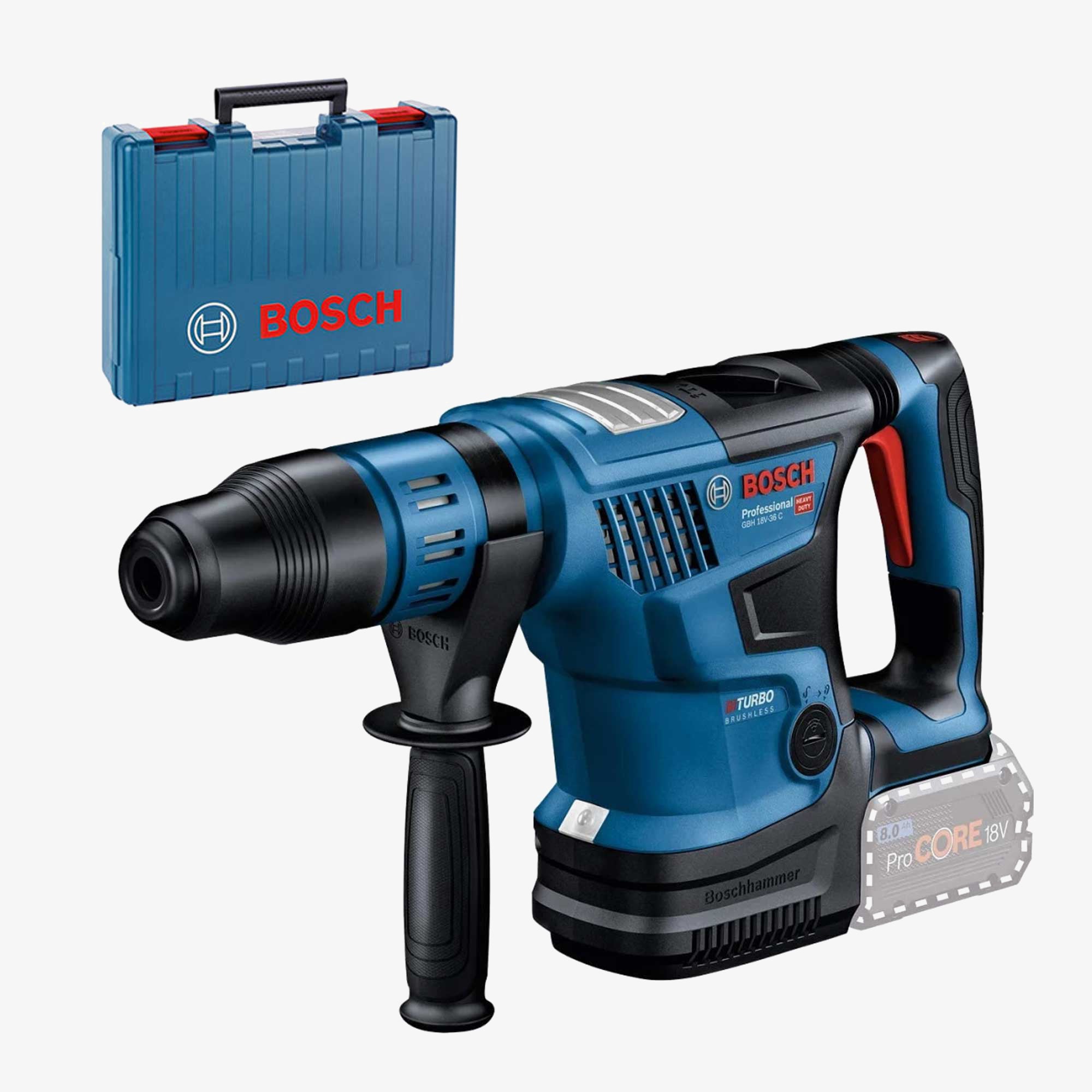 BOSCH 0611915021 GBH 18V-36 C Akku-Bohrhammer BITURBO mit SDS max-System