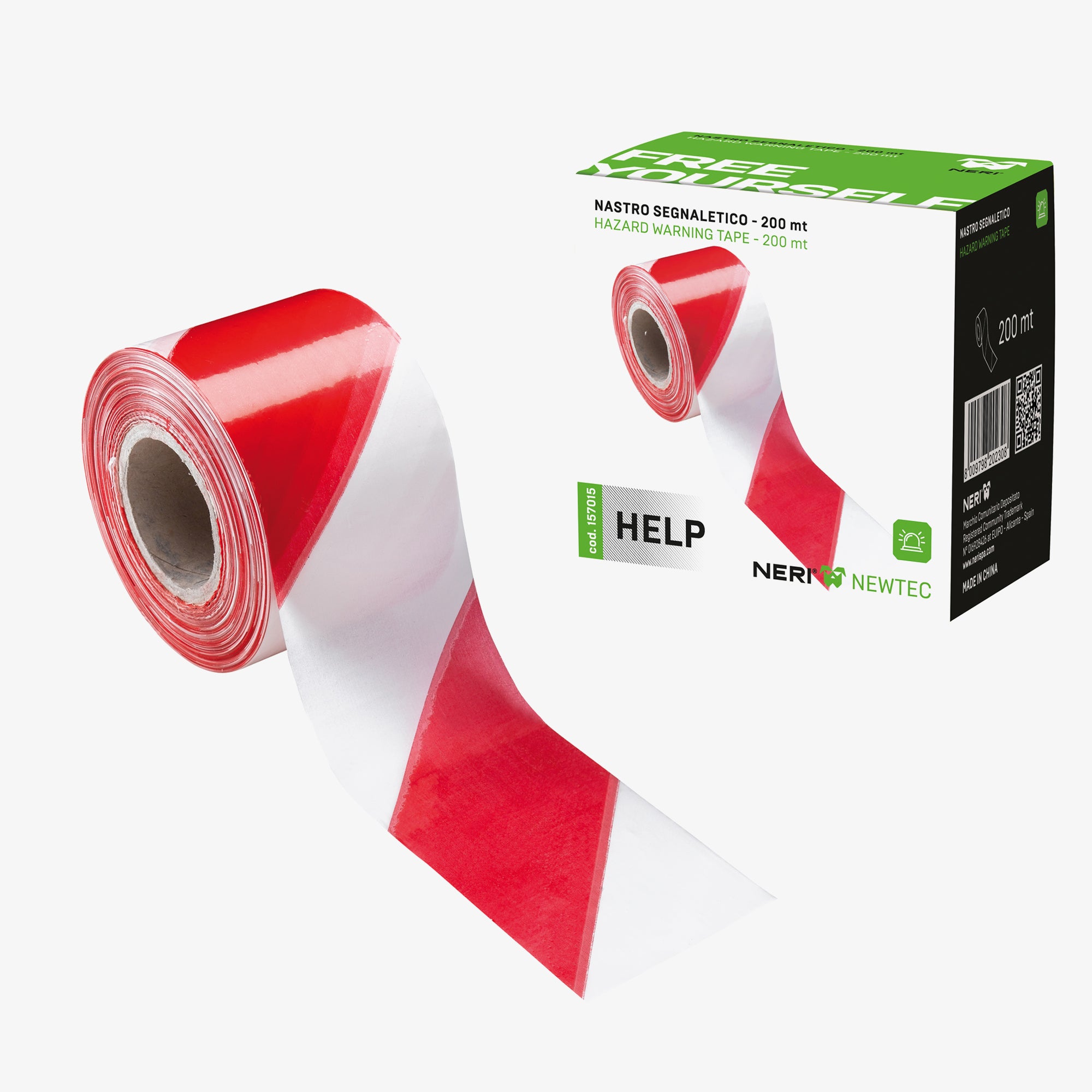 NERI Help Signalband rot weiß 200 m