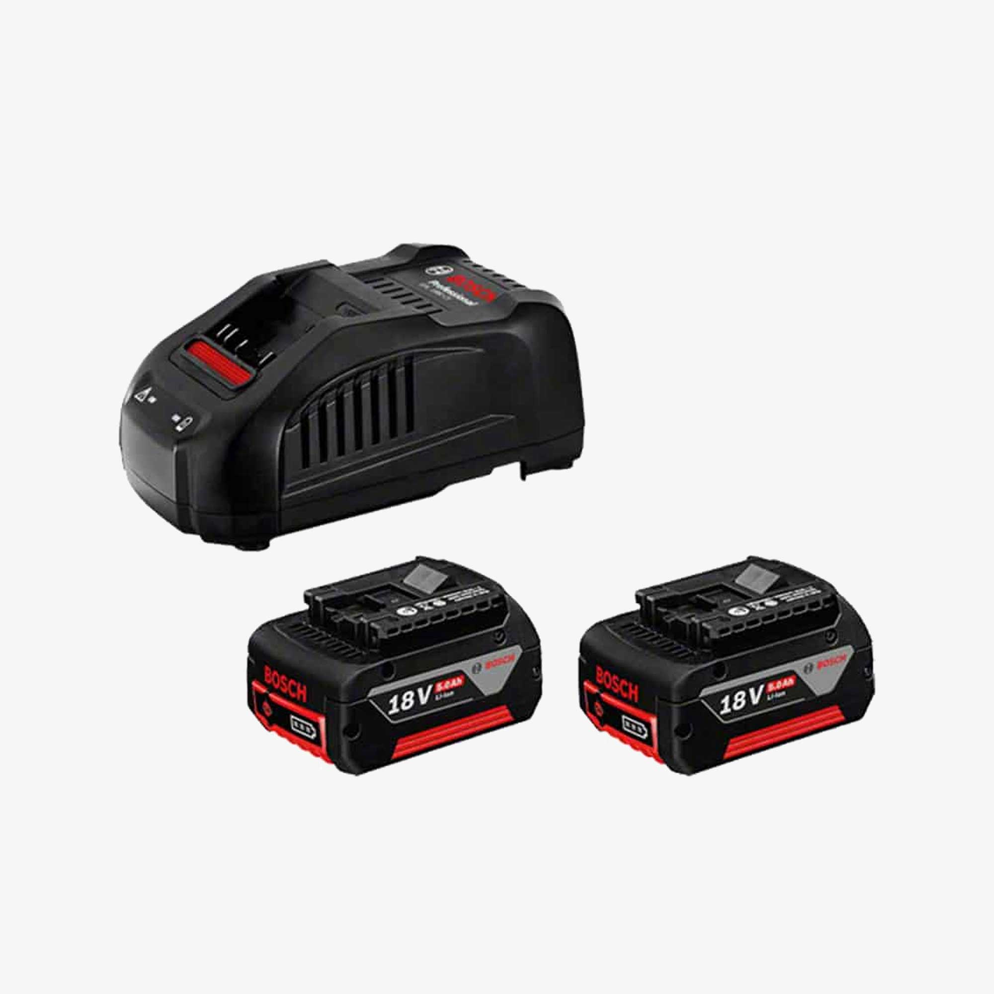 BOSCH 1600A00B8J 2 x GBA 18V 5,0Ah + GAL 1880 CV