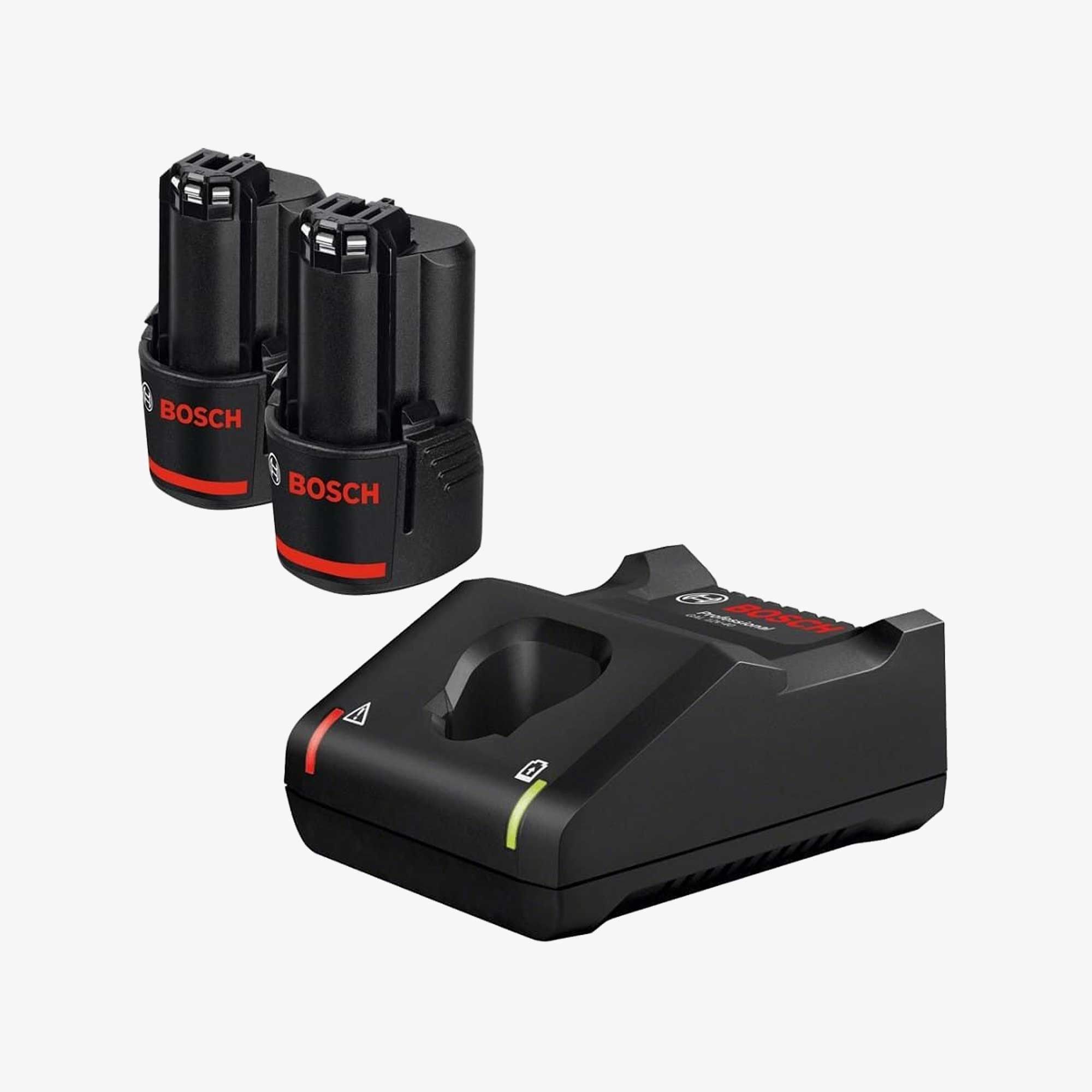 BOSCH 1600A019R8 2 x GBA 12V 2.0Ah + GAL 12 V-40