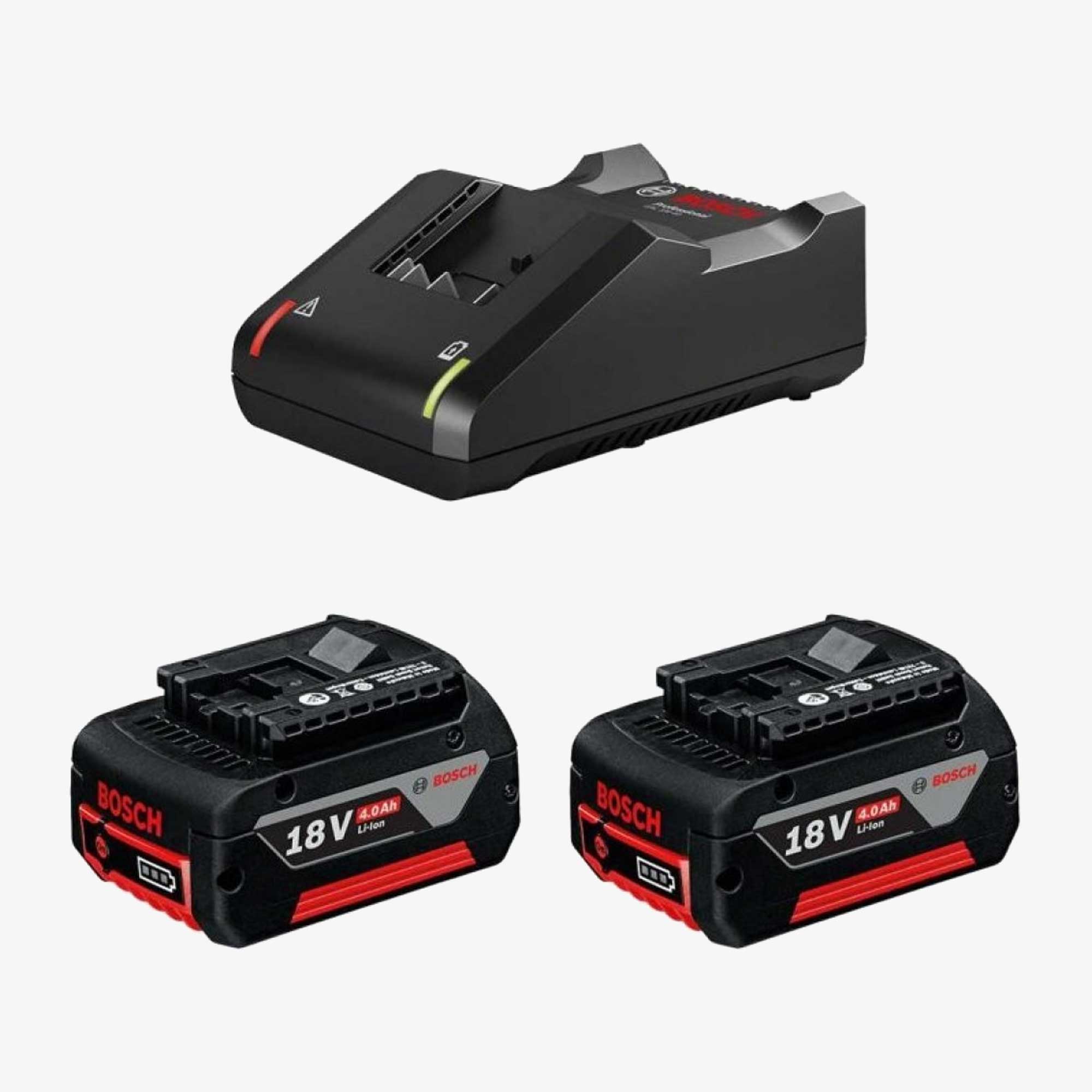 BOSCH 1600A019S0 2 x GBA 18V 4,0Ah + GAL 18V-40
