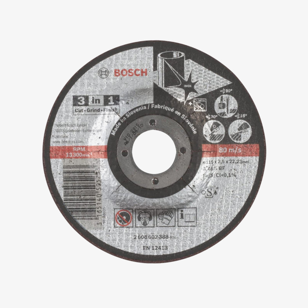 BOSCH 2608602388 Schneidebrett 3in1 115 x 2,5 mm 25 Stk