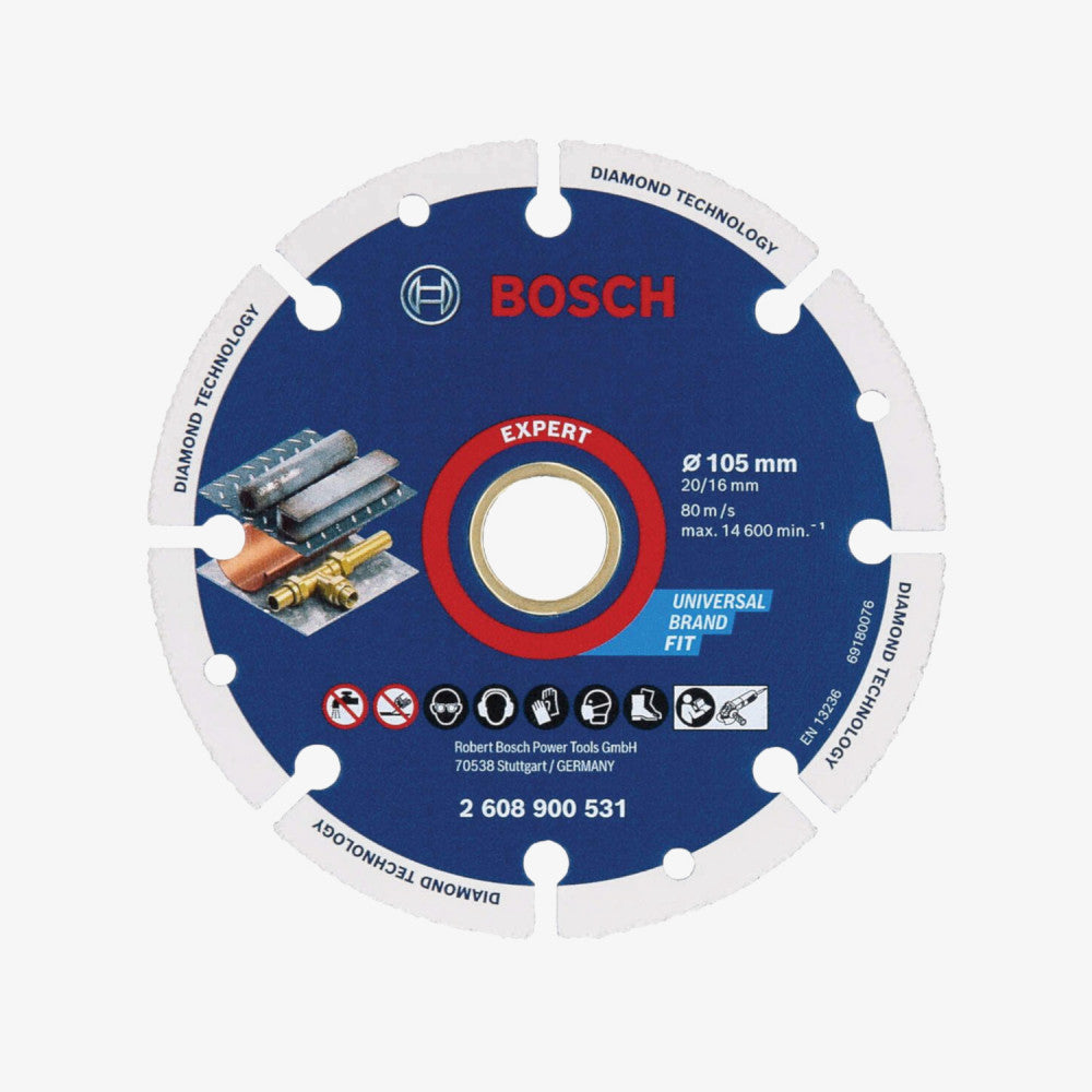 BOSCH 2608900531 Diamant-Metallplatte 105 x 20 - 16 mm