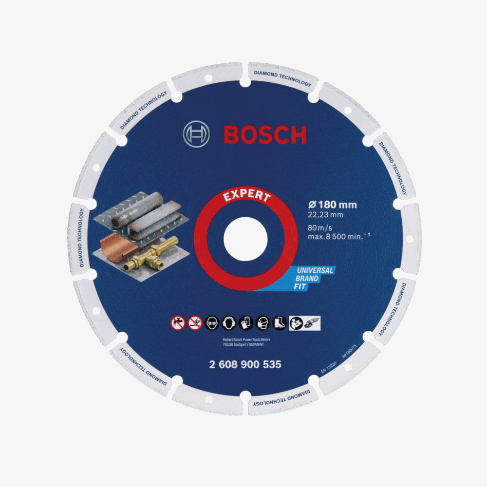 BOSCH 2608900535 Großes Schneidebrett Expert Diamond Metal Wheel, 180 x 22,23 mm